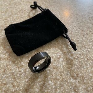 Tungsten Black Ring